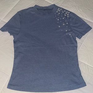 Bead embellished shirt